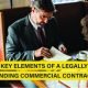 Key elements of a legally binding commercial contract, including offer, acceptance, consideration, and legal capacity.