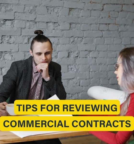 Tips for reviewing commercial contracts, focusing on understanding key clauses, compliance, and identifying potential risks.